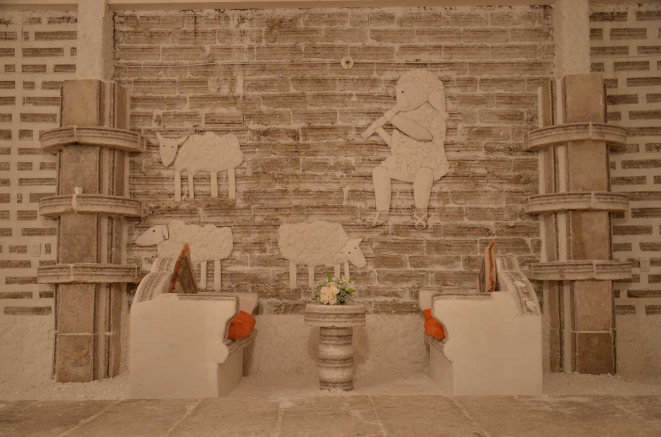 Figuras de sal - Hotel de sal
